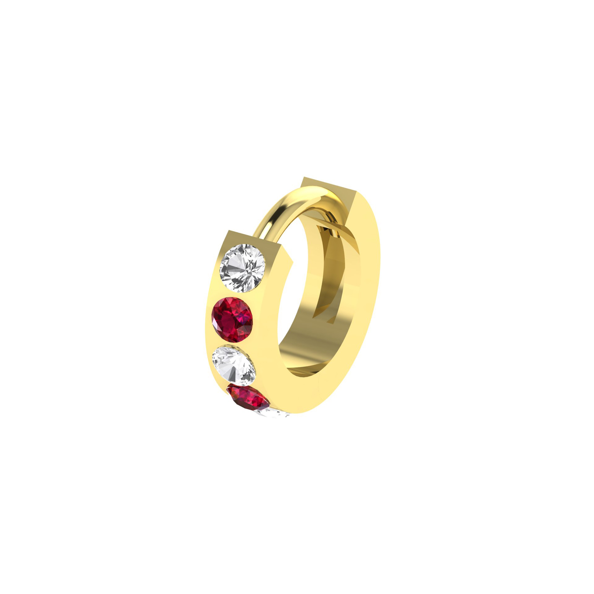 diamond colourstone earrings sample CJDCHE11