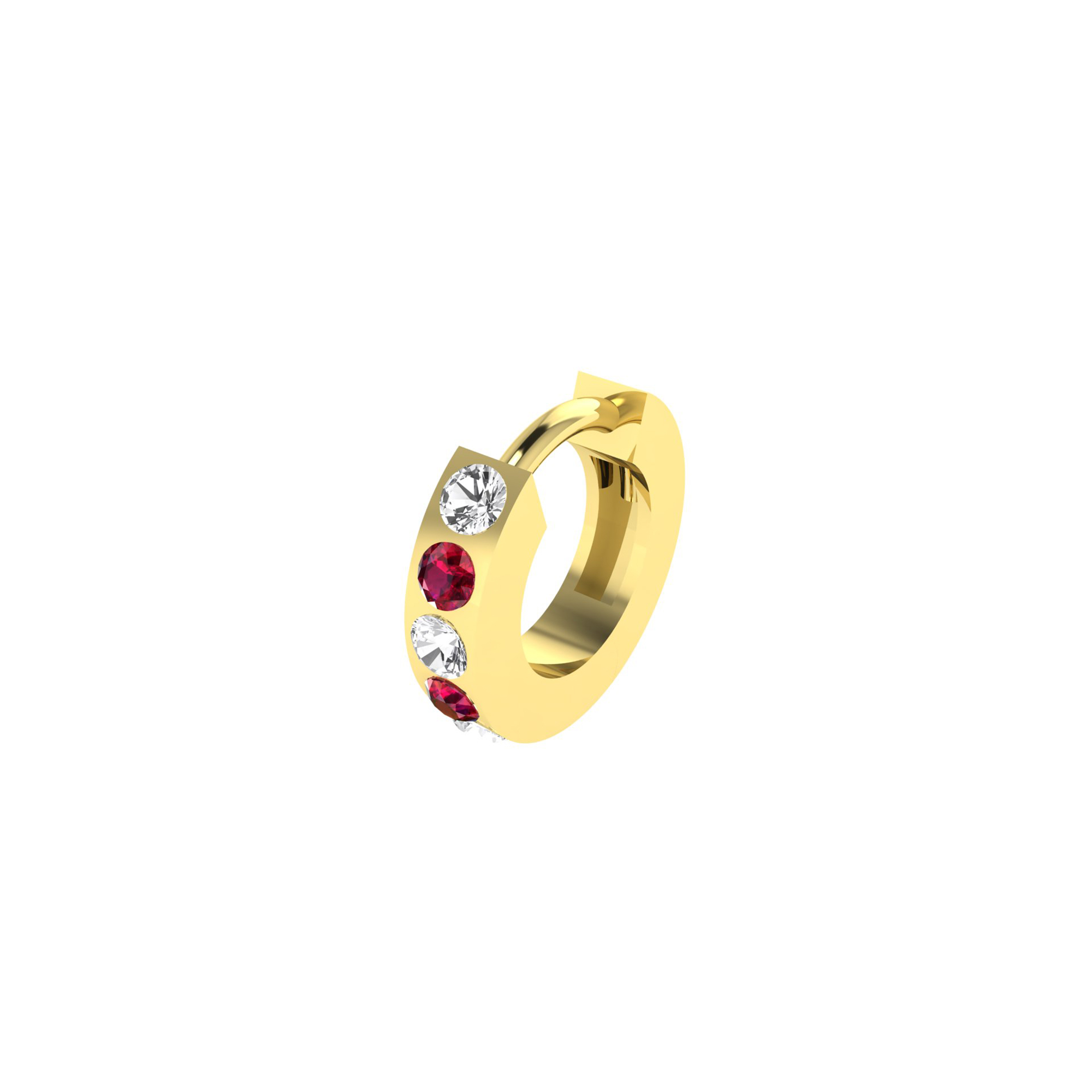 diamond colourstone earrings sample CJDCHE12