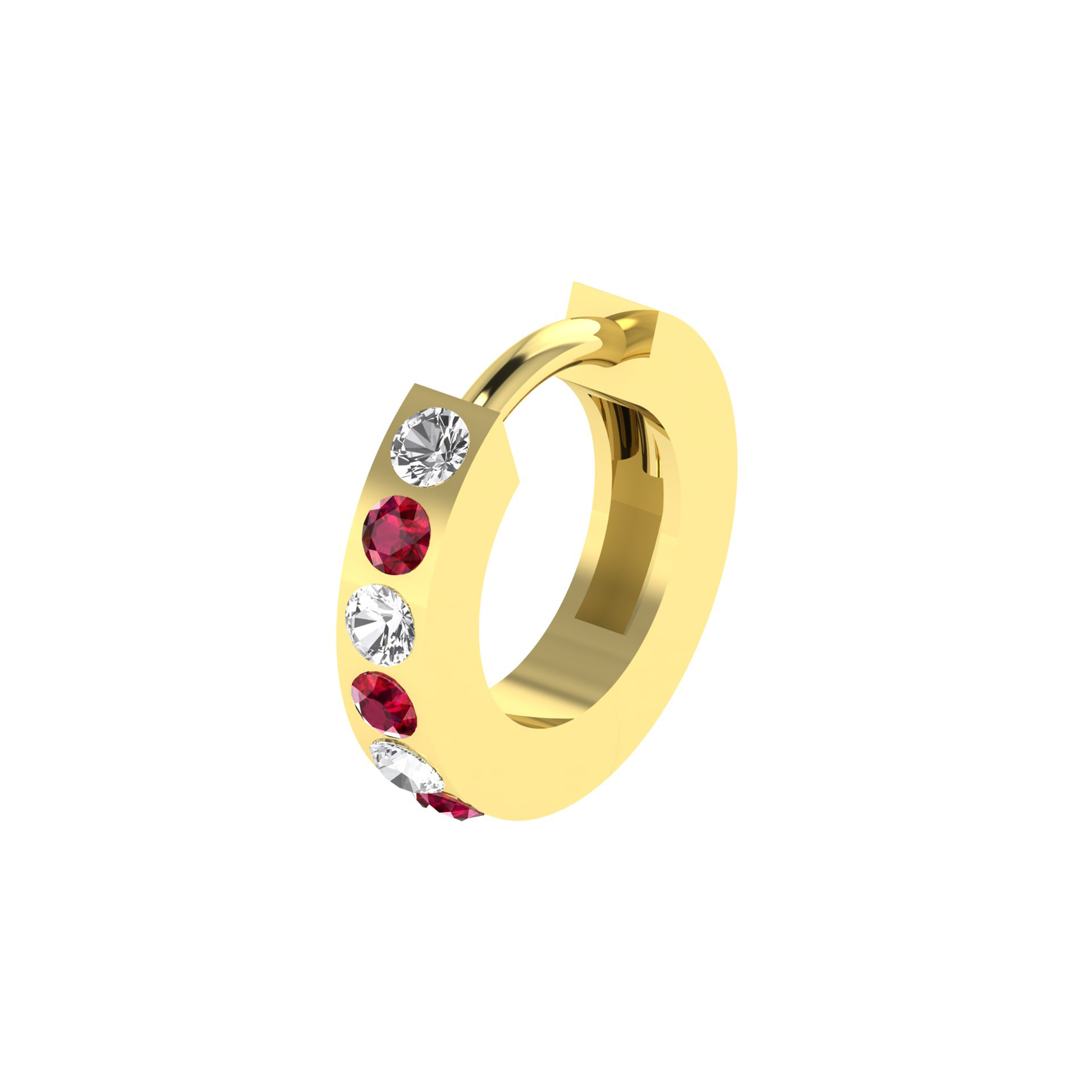 diamond colourstone earrings sample CJDCHE13
