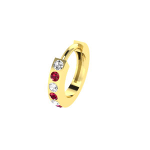 diamond colourstone earrings sample CJDCHE15
