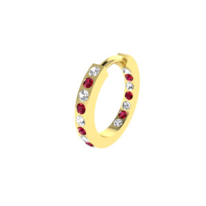 diamond colourstone earrings sample CJDCHE17