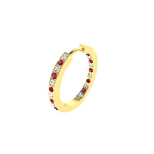 diamond colourstone earrings sample CJDCHE18