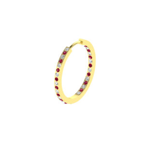 diamond colourstone earrings sample CJDCHE19