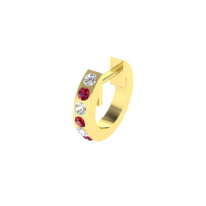 diamond colourstone earrings sample CJDCHE2