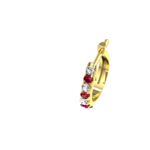diamond colourstone earrings sample CJDCHE20