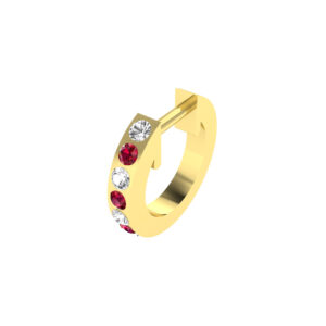 diamond colourstone earrings sample CJDCHE3
