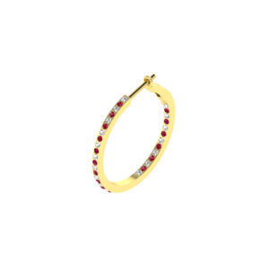 diamond colourstone earrings sample CJDCHE8