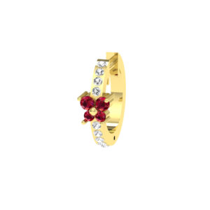 diamond colourstone earrings sample CJDCHE36