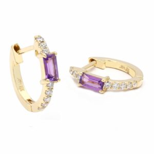 diamond colourstone earrings sample CJDCHE33